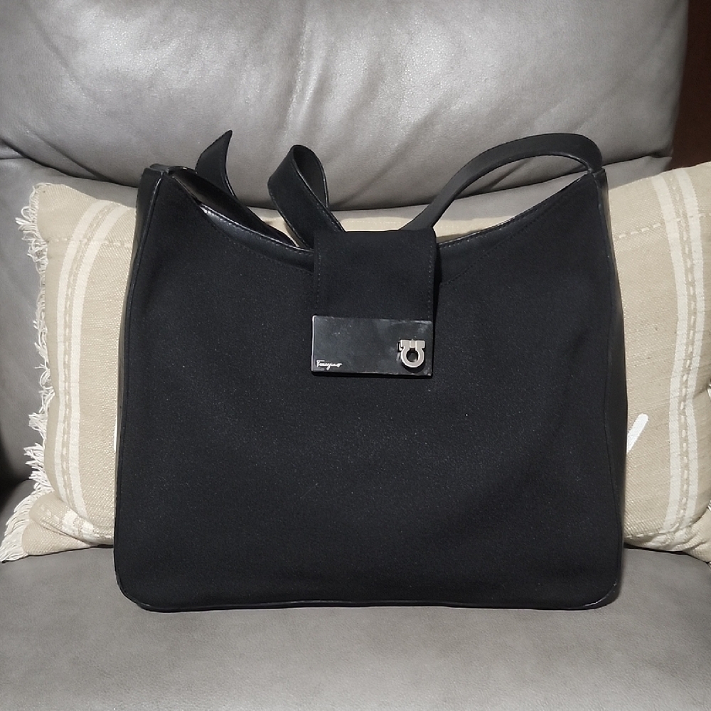 Salvatore Ferragamo Black Shoulder Bag